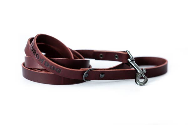 Sport Style Euro Dog Lead: Bark Brown / Large 3/4" Wide 6' Long