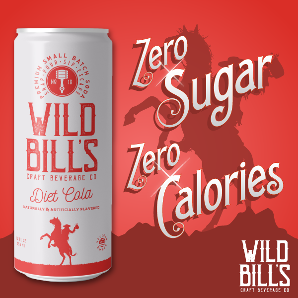 Diet Cola - Premium Zero Sugar Craft Soda, 12-Pack, Cans
