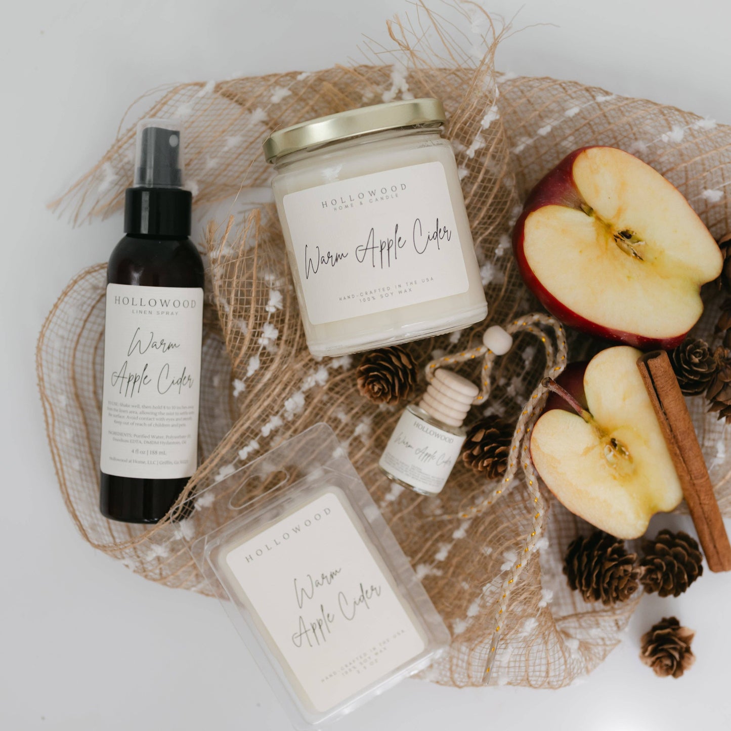 WARM APPLE CIDER | FALL | 8 OZ CANDLE: 8 OUNCE