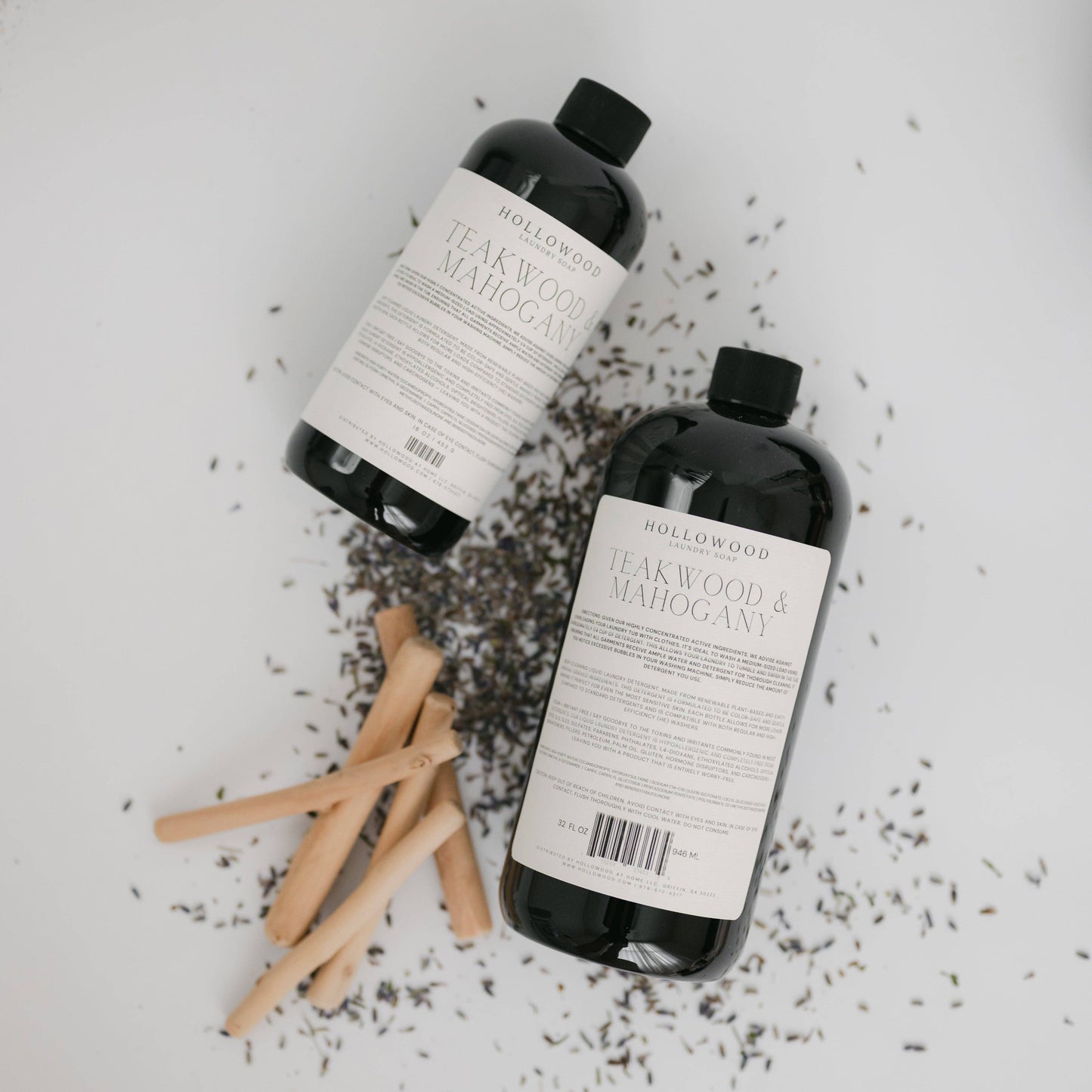TEAKWOOD & MAHOGANY | LUXURY LIQUID LAUNDRY SOAP: 32 OUNCE