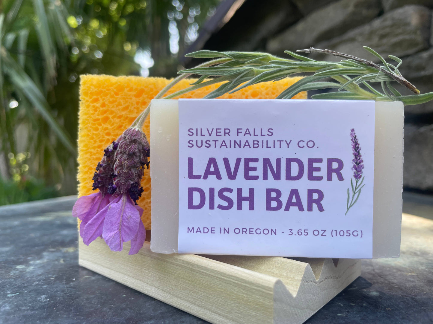 Long Lasting Dish Soap Bar: Lavender