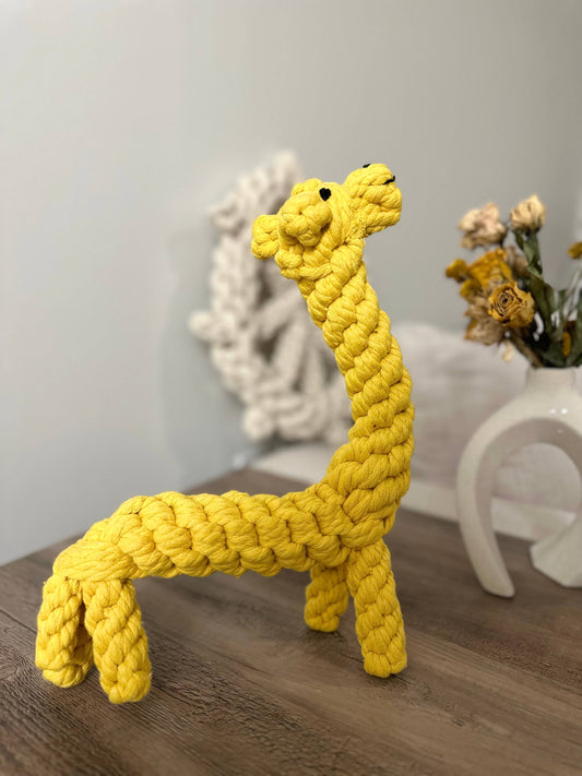 Handmade Sustainable Jumbo Giraffe Dog Rope Toys
