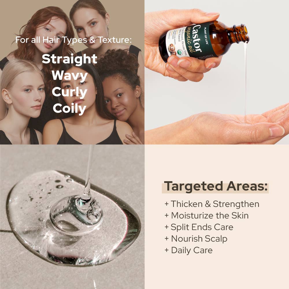 Castor Oil | Organic | Hair & Eyebrow Strengthen & Nourish