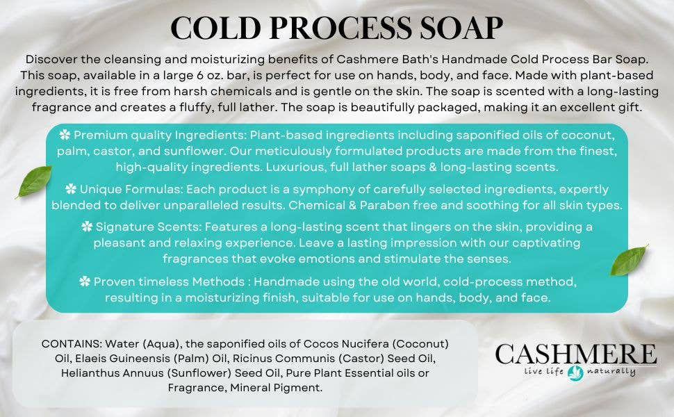Gift Boxed Handmade Soap - Cashmere Bath Co: Almond Blossom