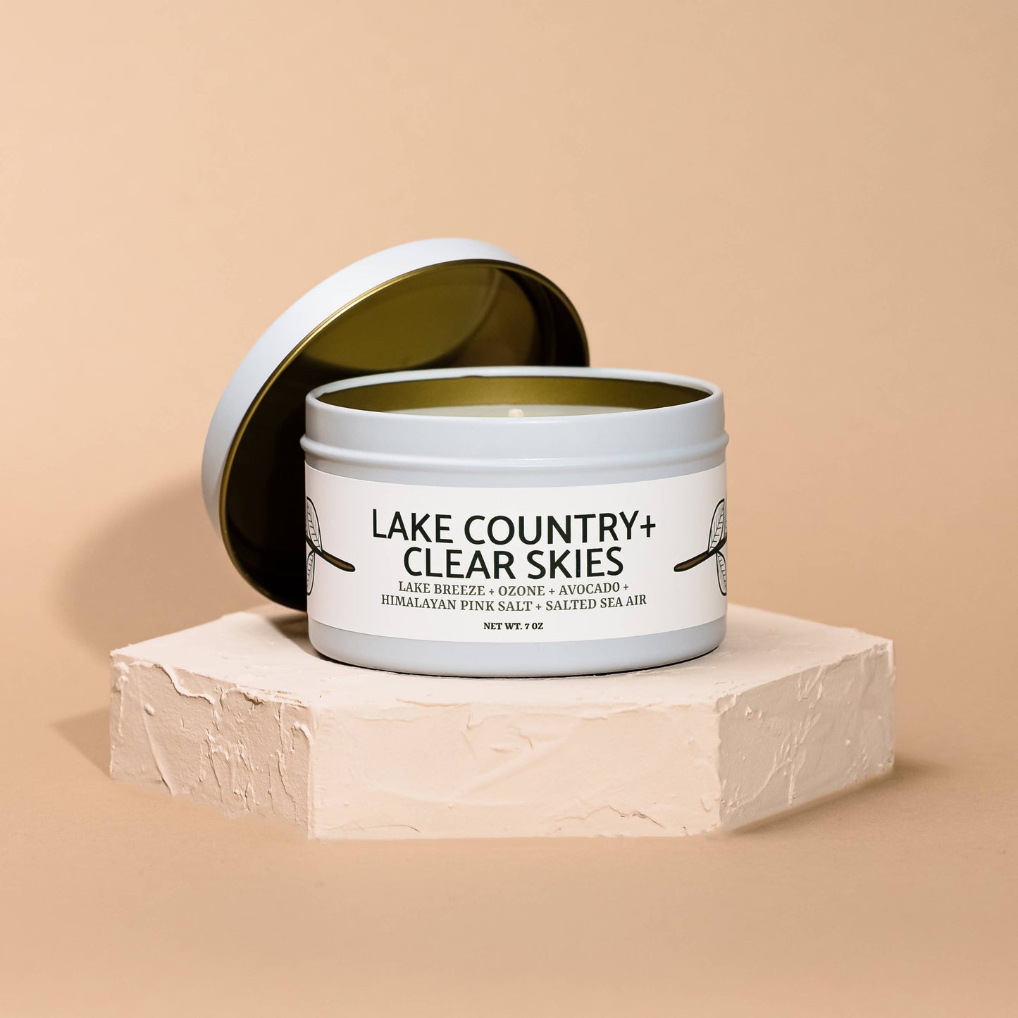 Quick Order: Matte White Candle Tins: Yuletide Memories