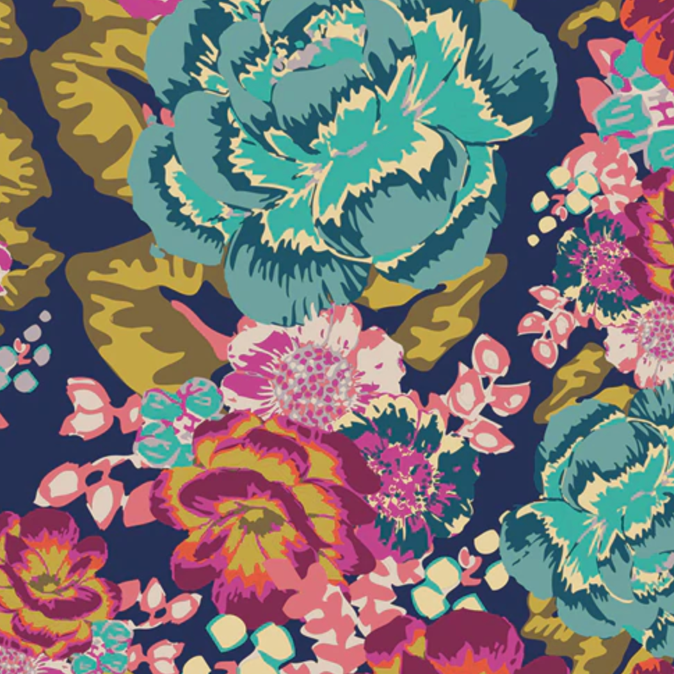 Snack Bag: Cotton Prints: Fuchsia Felines
