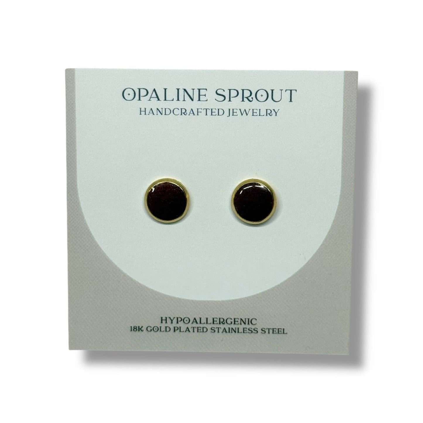 The Dot Studs – Cherry Cordial · Autumn Collection · Medium
