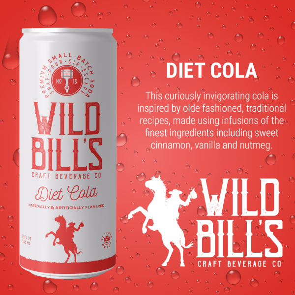 Diet Cola - Premium Zero Sugar Craft Soda, 12-Pack, Cans
