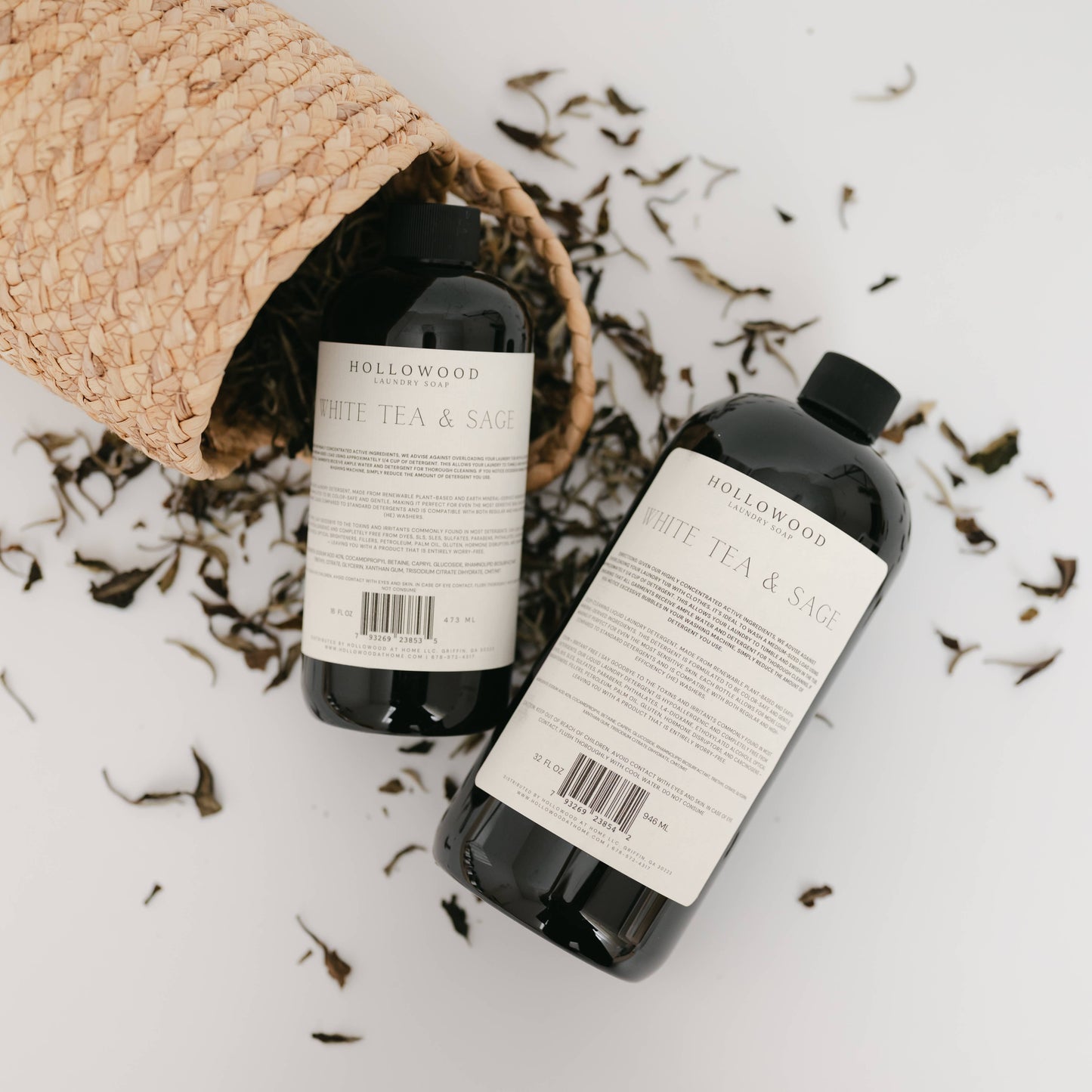 WHITE TEA & SAGE | LUXURY LIQUID LAUNDRY SOAP: 32 OZ