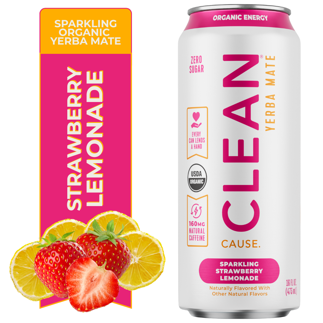 NEW Organic Strawberry Lemonade Zero-Calorie Yerba Mate Tea