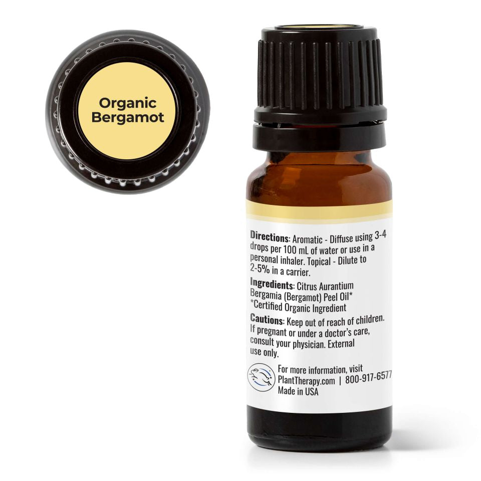USDA organic bergamot essential oil 10ml