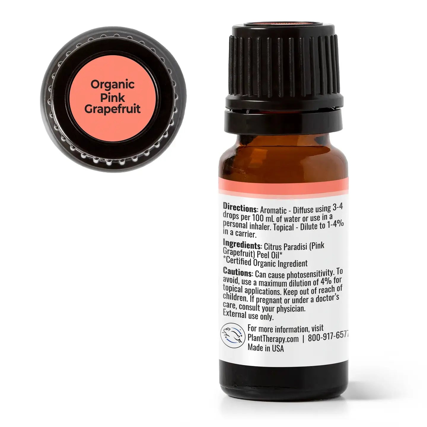 USDA organic pink grapefruit essential oil 10ml