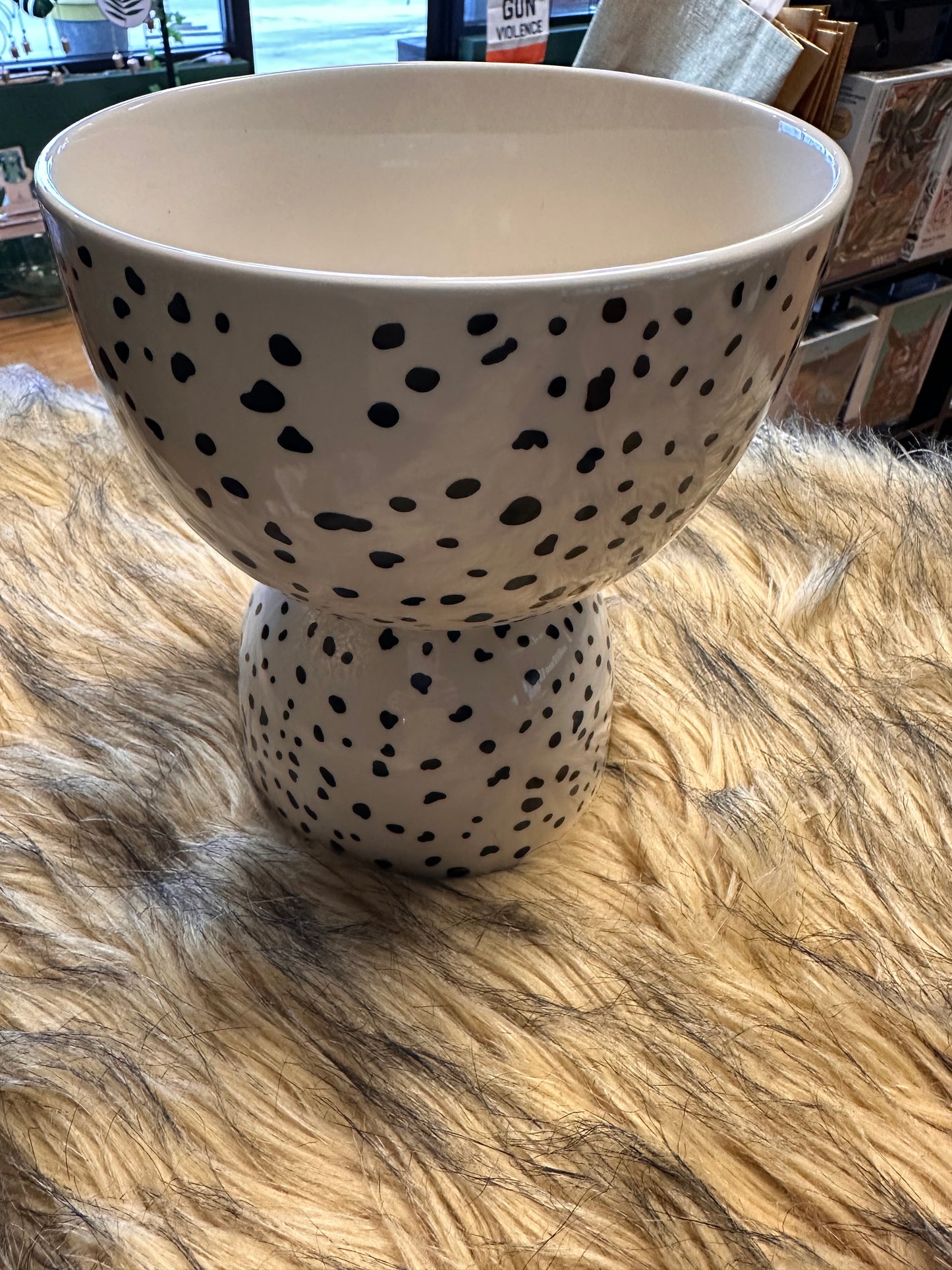 Speckled double planter