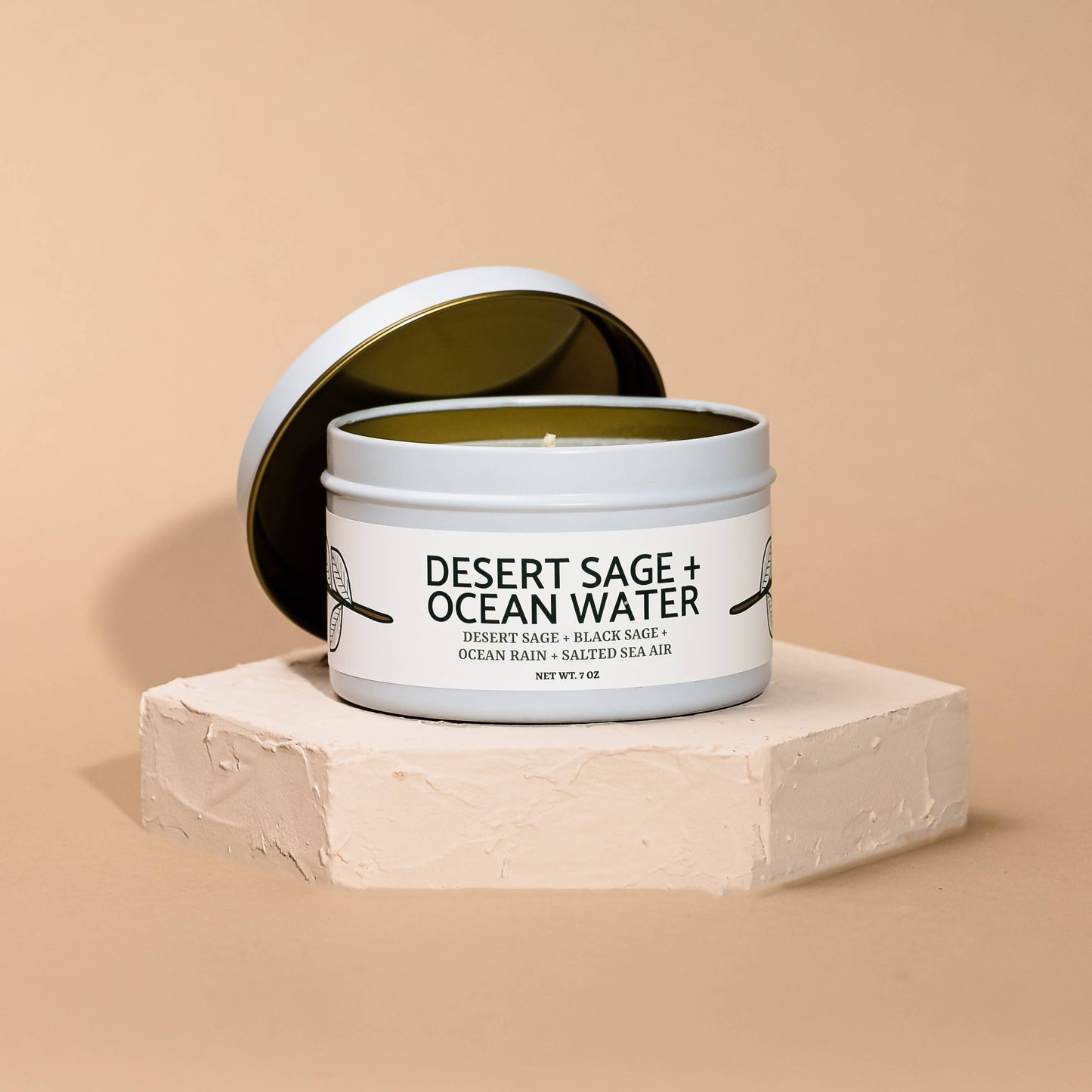 Quick Order: Matte White Candle Tins: Winterberry + Evergreen