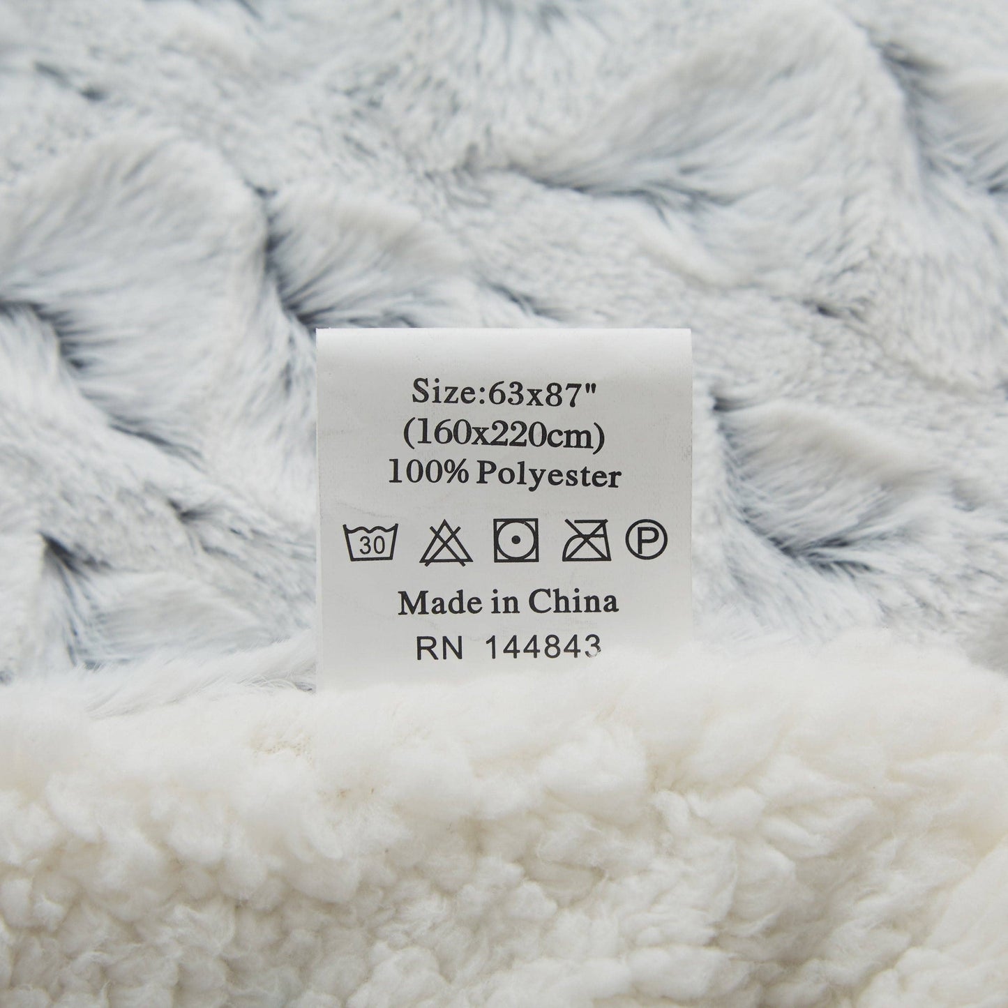 Tache Soft Light Blue Faux Fur Snowy Owl Throw Blanket (#17): 50 x 60