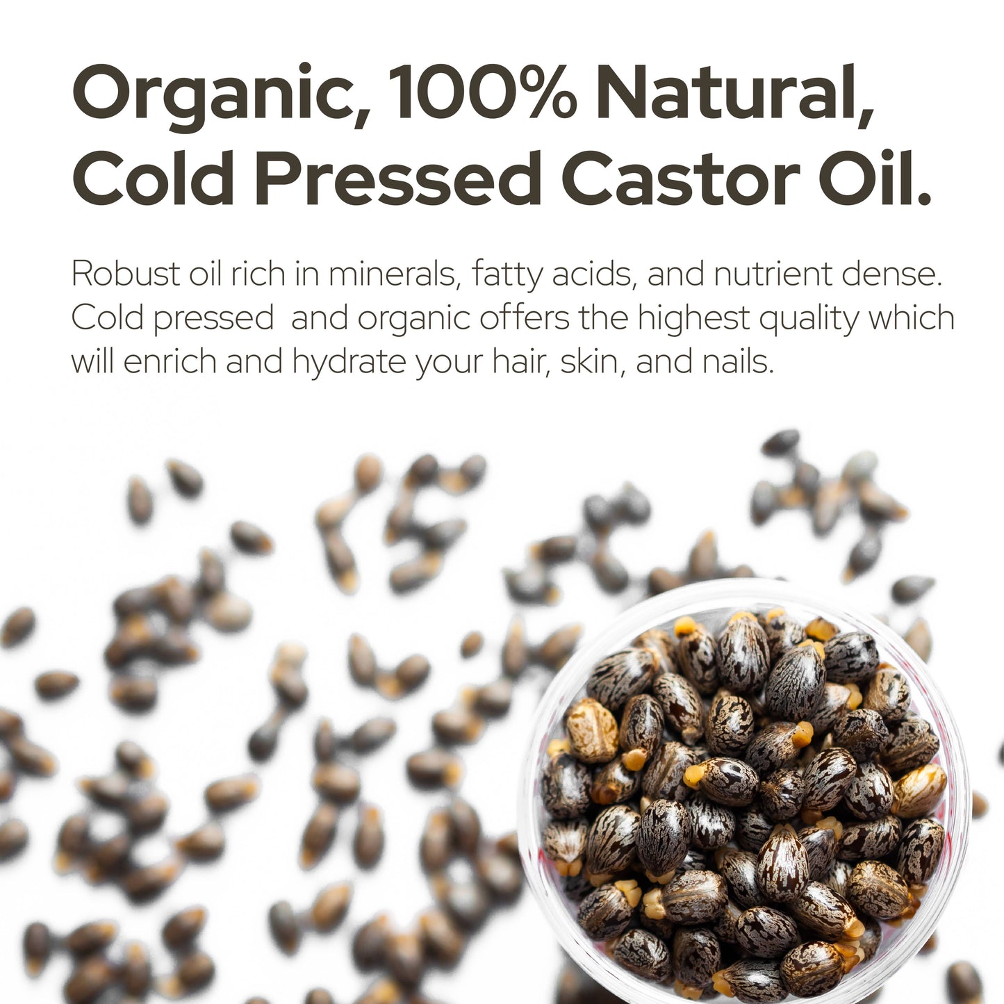 Castor Oil | Organic | Hair & Eyebrow Strengthen & Nourish