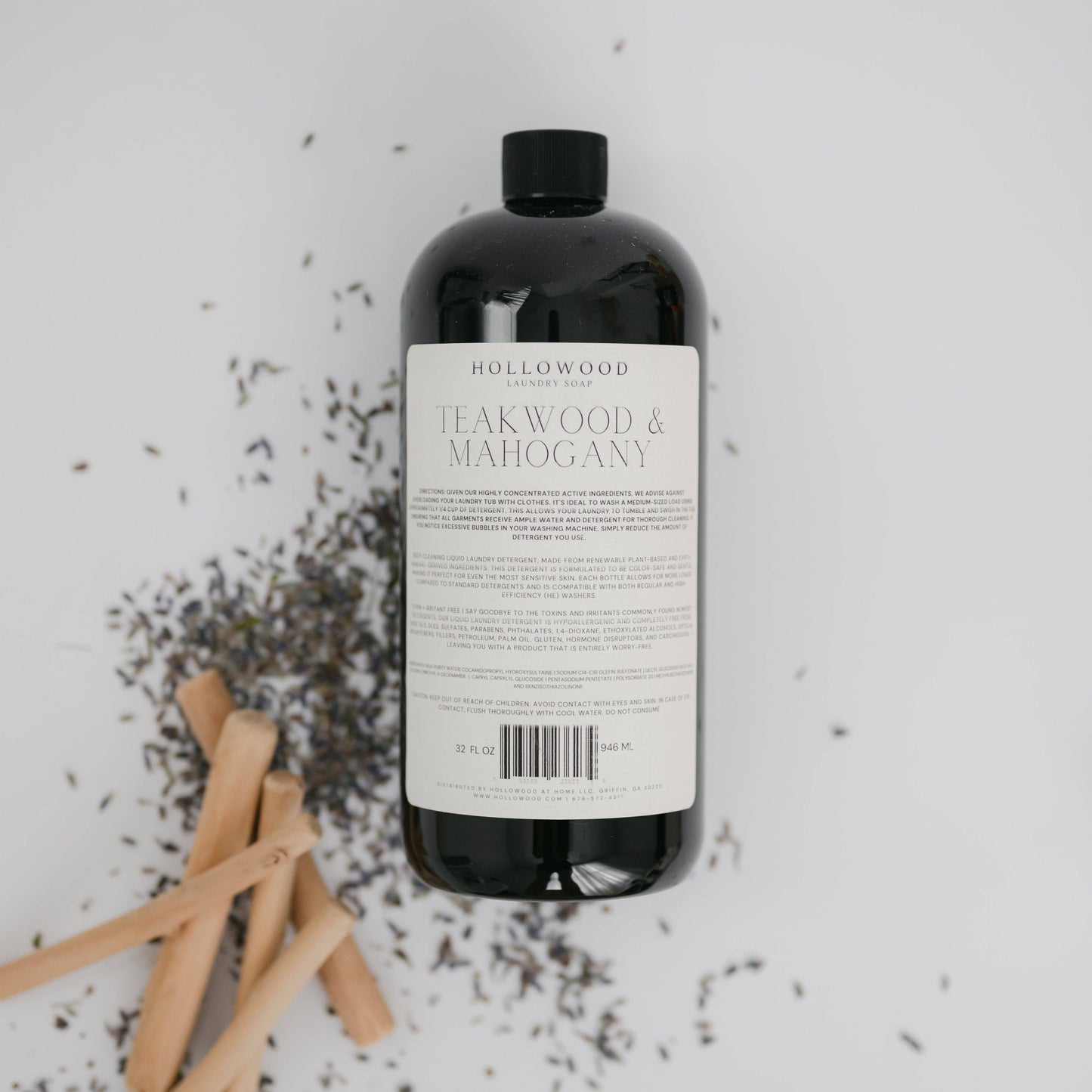 TEAKWOOD & MAHOGANY | LUXURY LIQUID LAUNDRY SOAP: 32 OUNCE