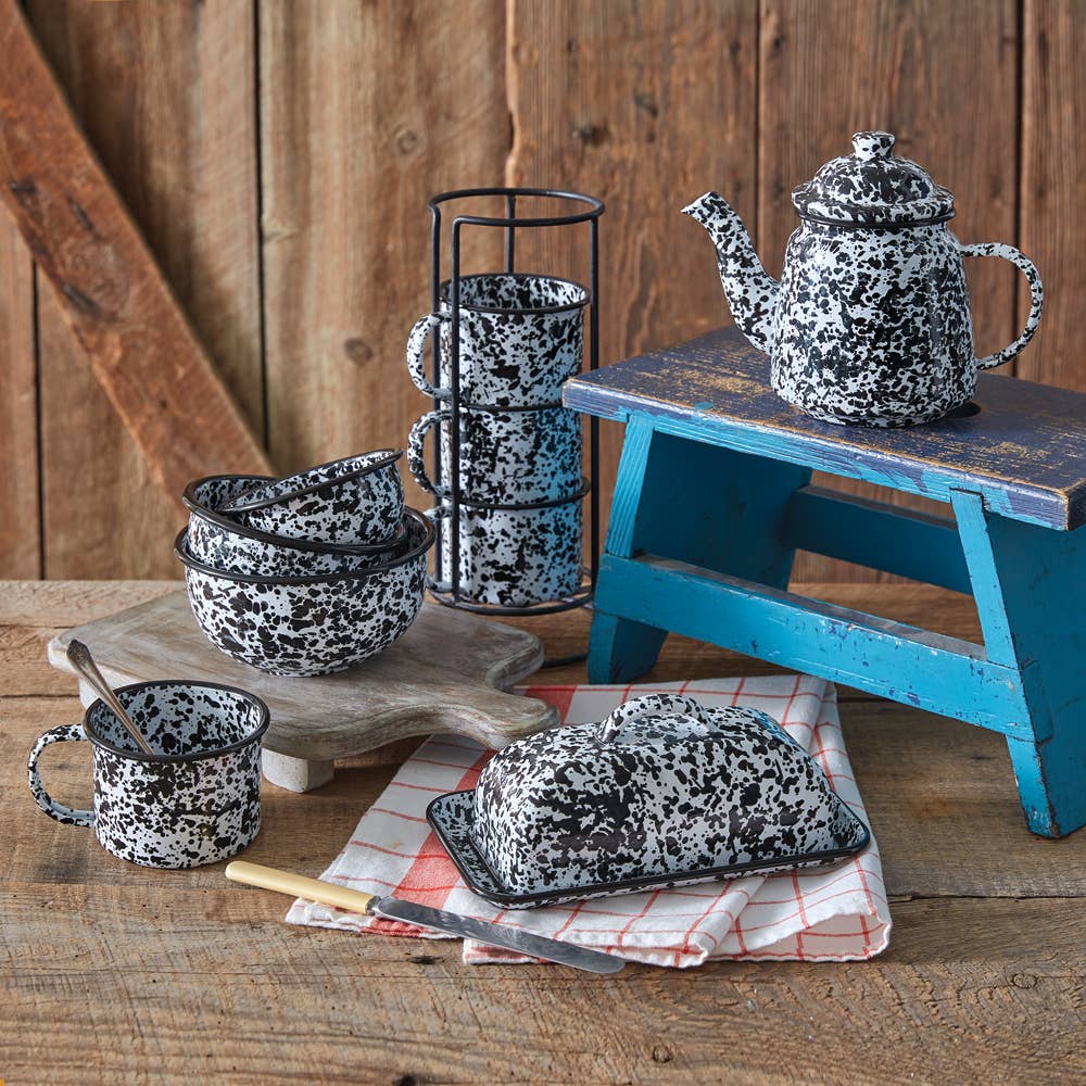 Splattered Enamel Bowls LG