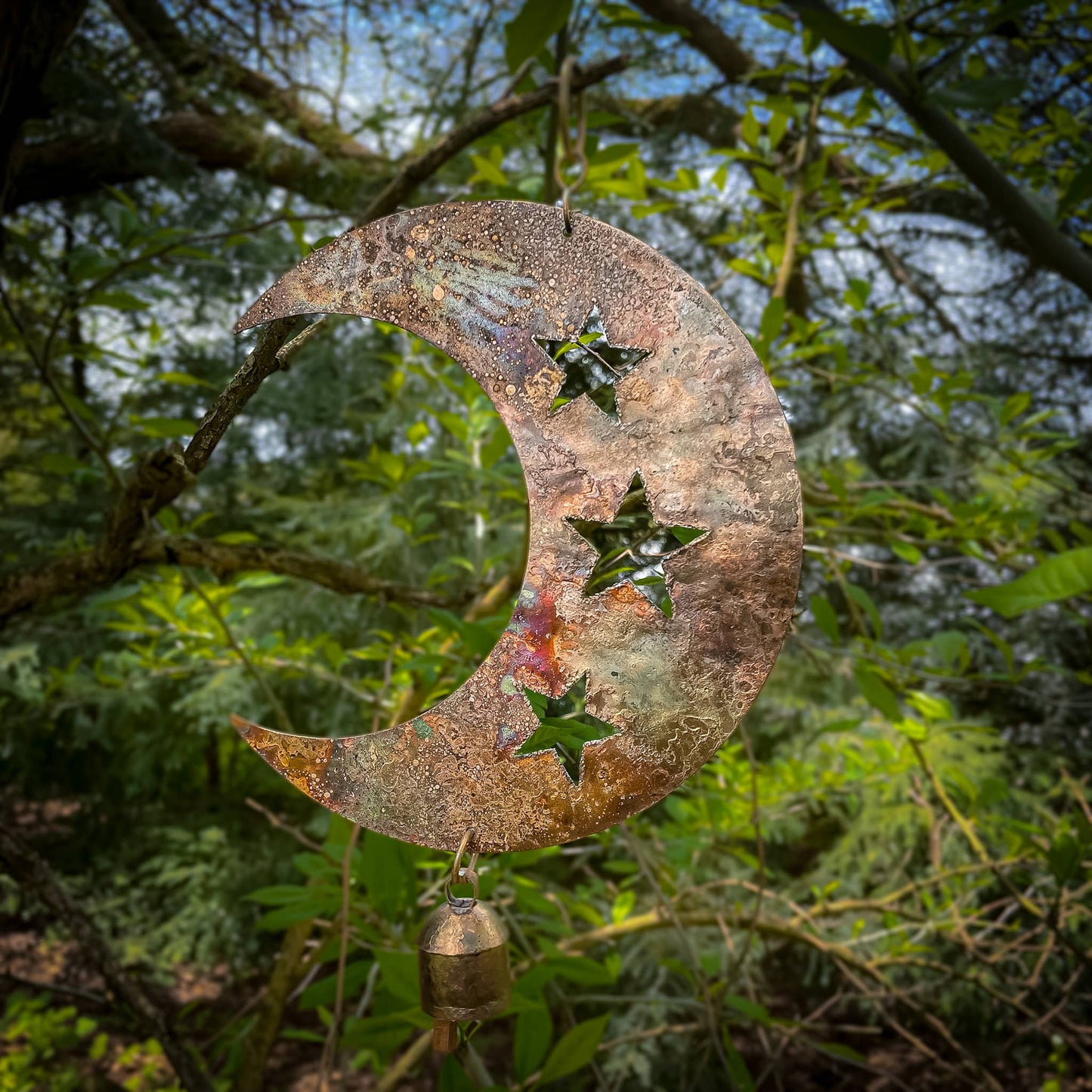 Star Cut Moon Chime