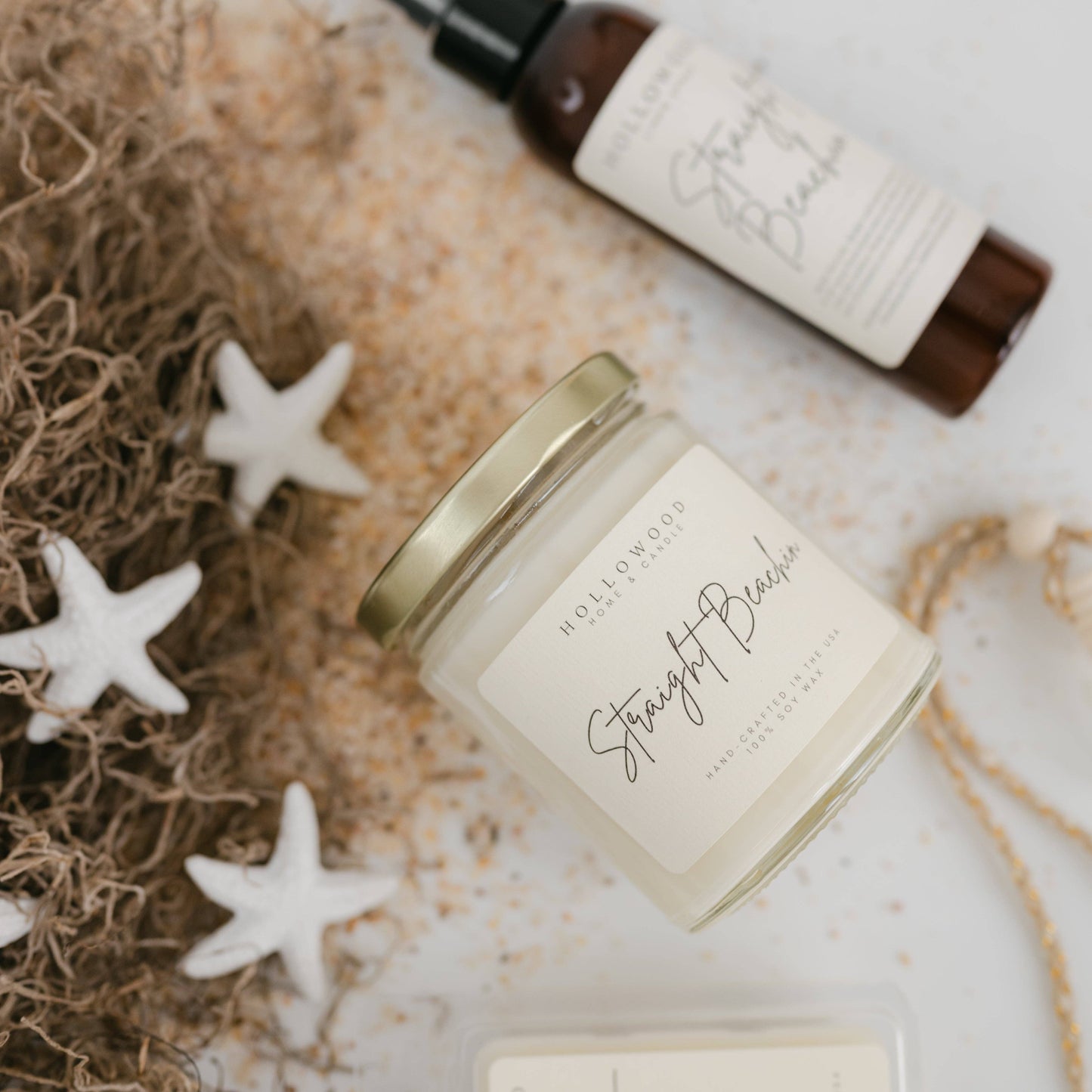 STRAIGHT BEACHIN | SUMMER | 8 OZ SOY CANDLE: 8 Oz