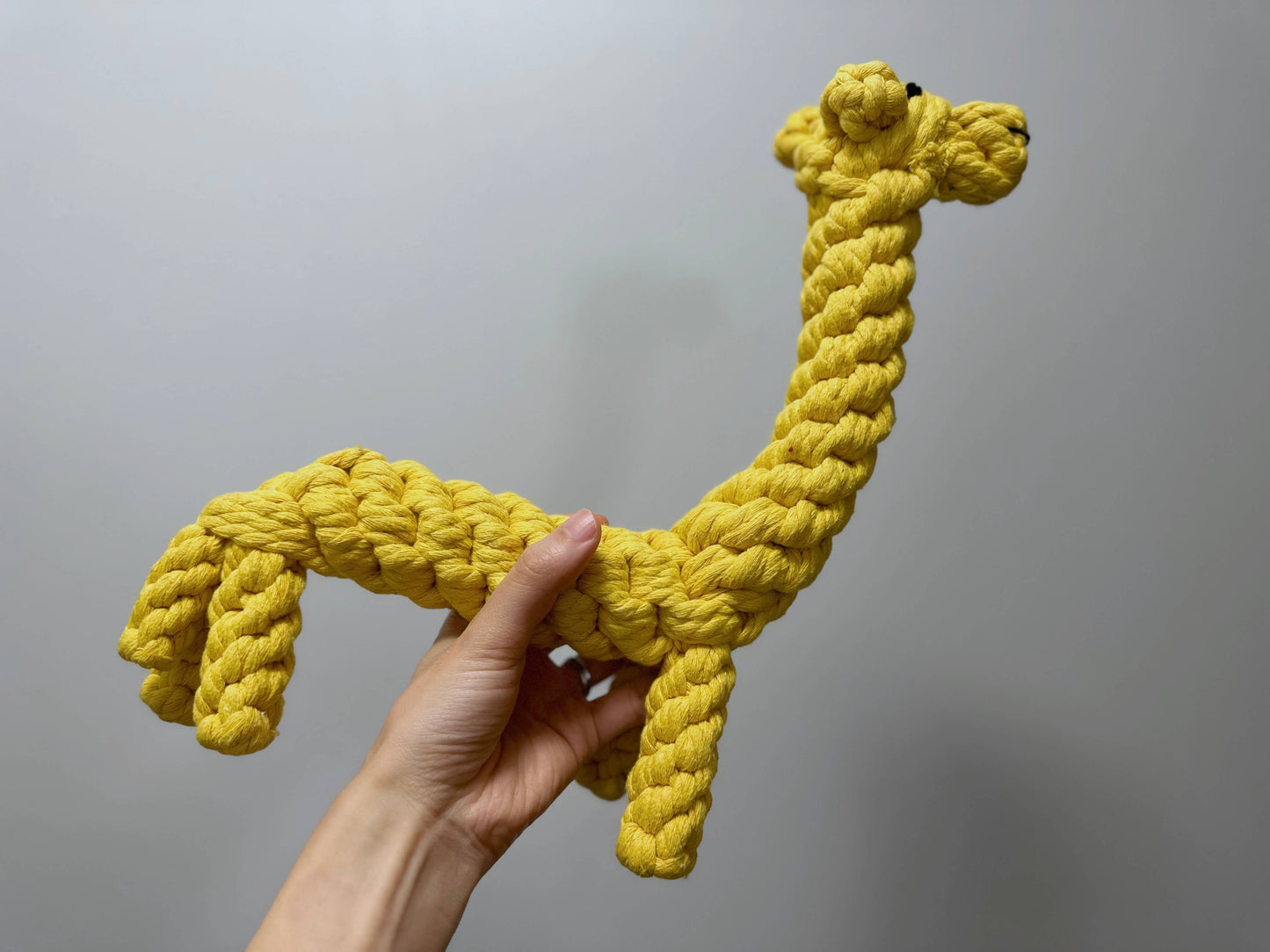 Handmade Sustainable Jumbo Giraffe Dog Rope Toys