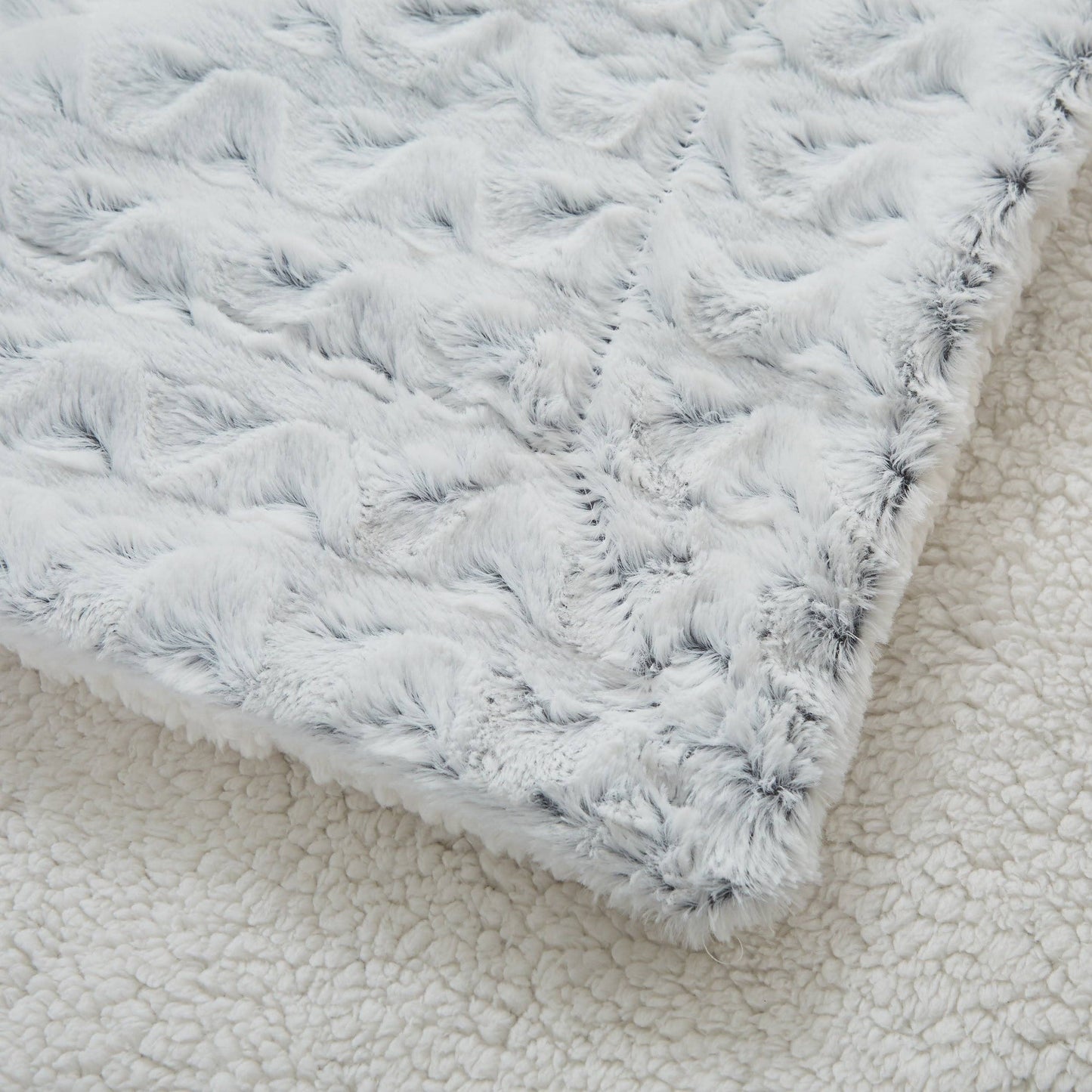 Tache Soft Light Blue Faux Fur Snowy Owl Throw Blanket (#17): 50 x 60