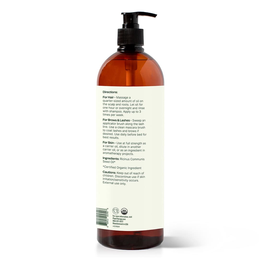 Organic Castor Oil Hair and Body Oil 32 oz