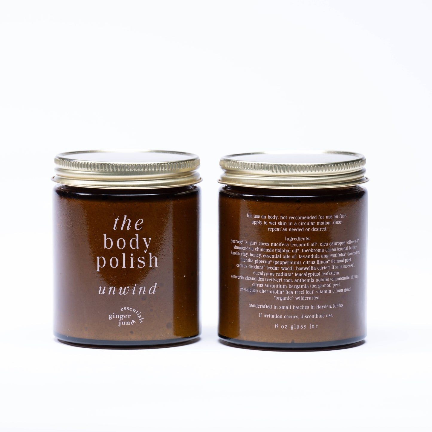 THE body polish • 100% natural, nothing synthetic • 6 oz glass jar