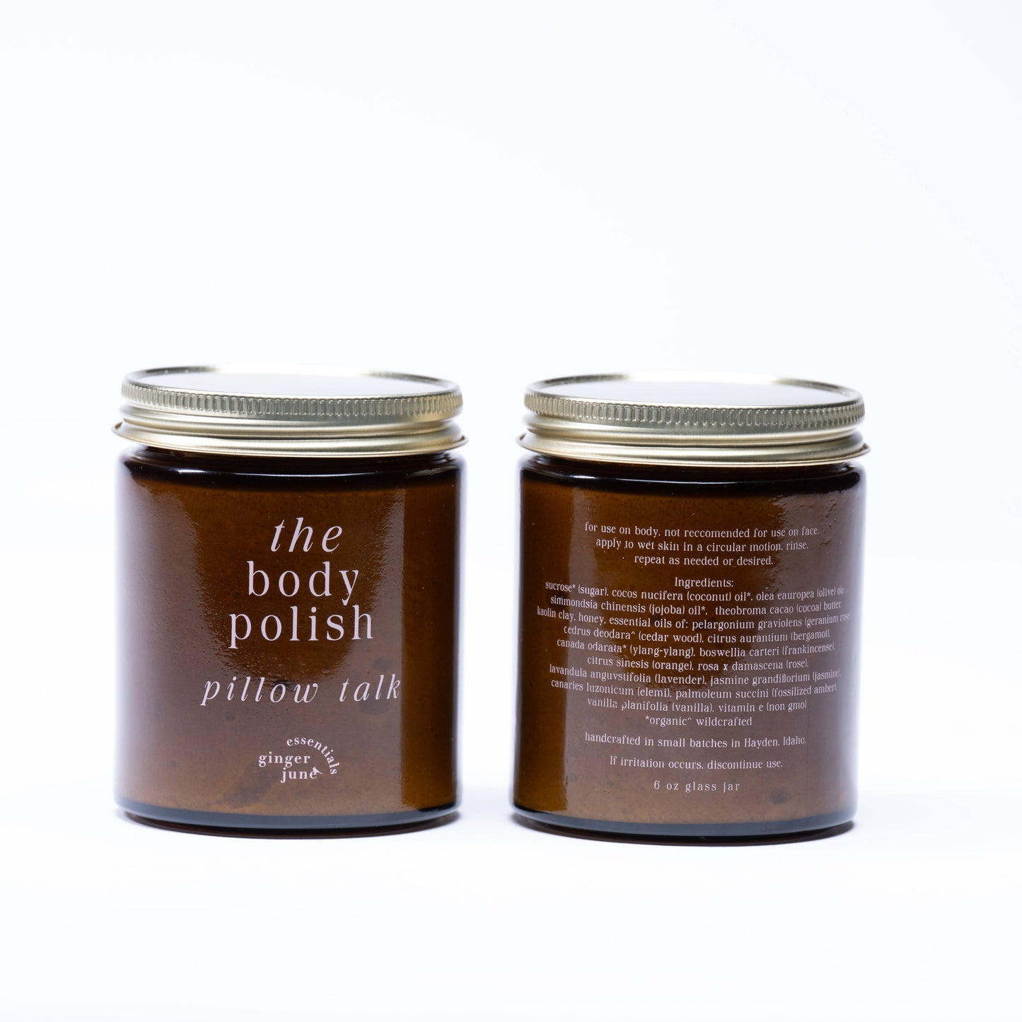THE body polish • 100% natural, nothing synthetic • 6 oz glass jar