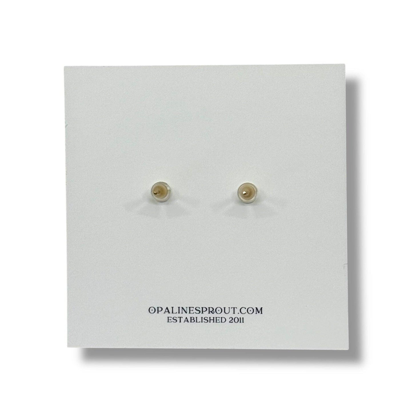 The Dot Studs – Deep Emerald · Autumn Collection · Medium