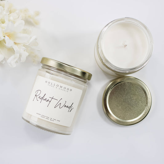 RADIANT WOODS | SPRING | 8-OUNCE CANDLE: 8 OUNCE