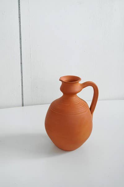 Handmade terracotta vase.