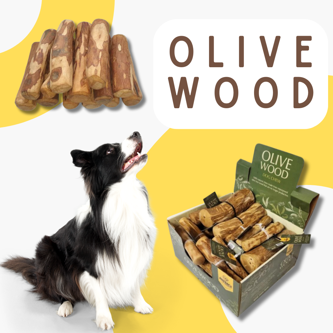 NEW Olive Wood chews! 100% natural chews from repurposed oli: Single Pack / Large