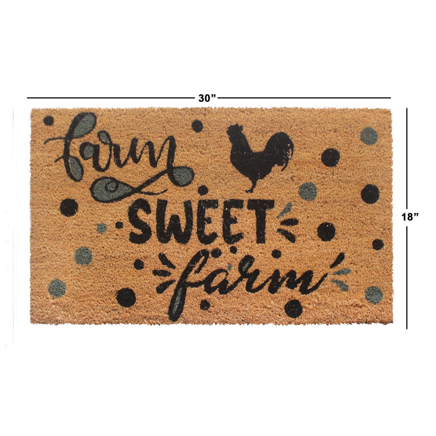 Farm Sweet Farm Doormat: 18"x30"