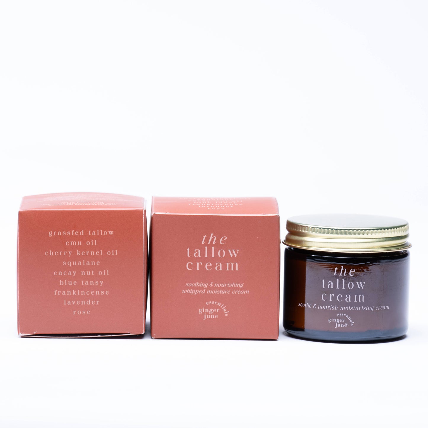 Whipped Tallow • Soothe & Nourish Skin Cream - grass-fed tallow, squalene, cacay nut & emu oil