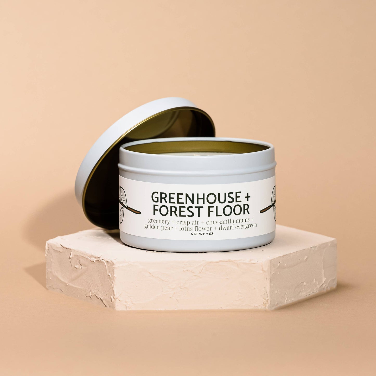 Quick Order: Matte White Candle Tins: Yuletide Memories