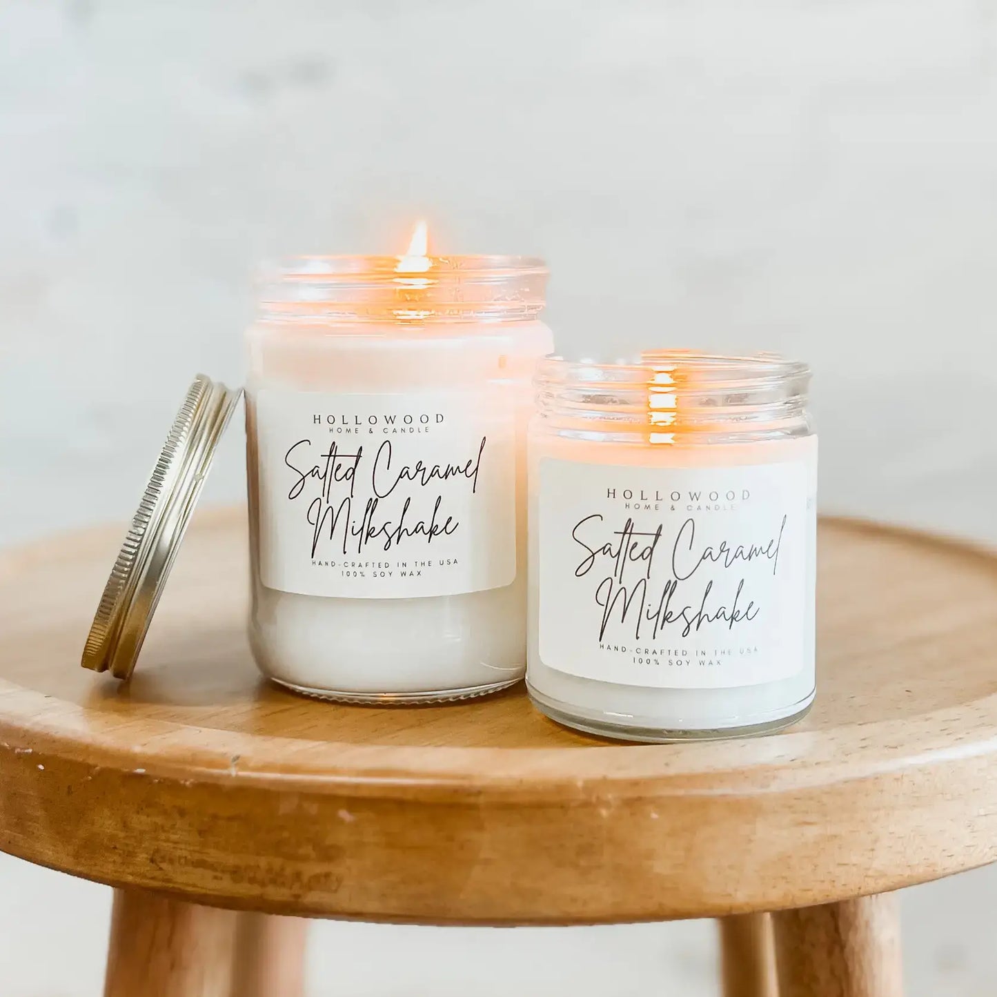 SALTED CARAMEL MILKSHAKE | FALL CANDLE |100% SOY WAX | 13 OZ