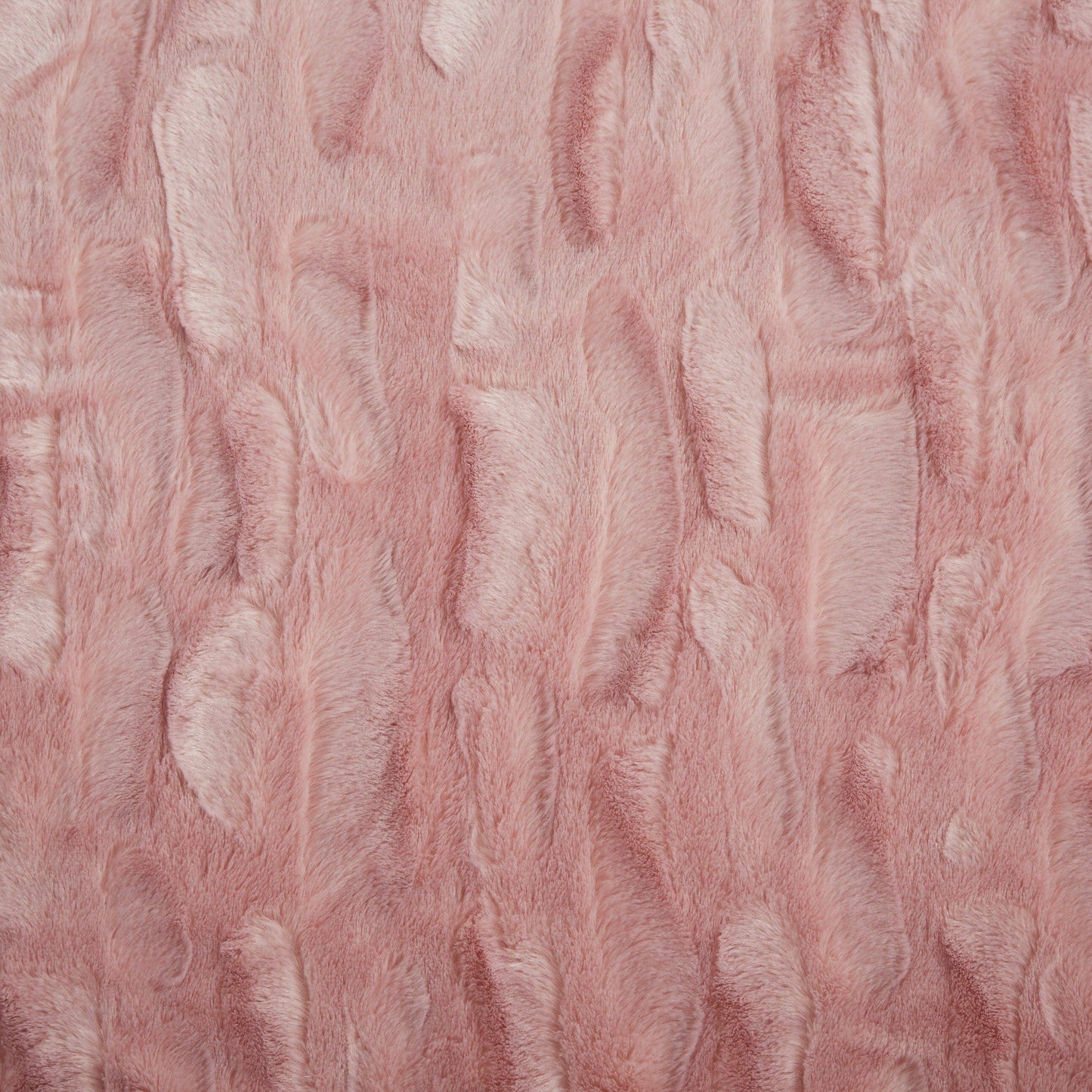 Tache Faux Fur Dusty Rose Gold Pink Throw Blanket (#7): 50 x 60