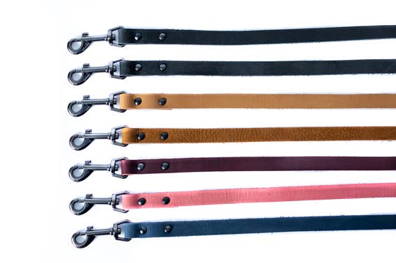 Sport Style Euro Dog Lead: Bark Brown / Large 3/4" Wide 6' Long
