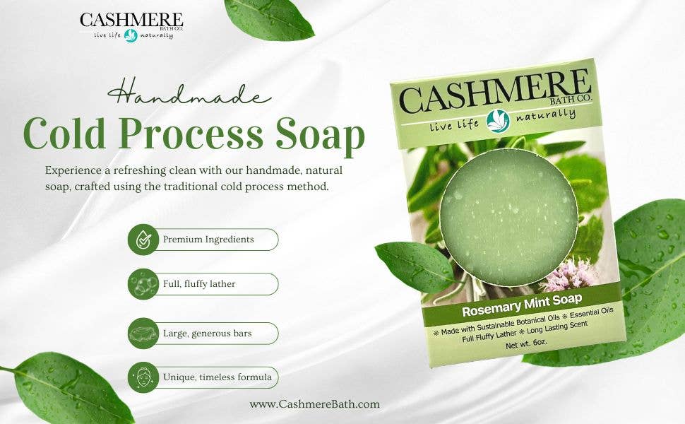 Gift Boxed Handmade Soap - Cashmere Bath Co: Almond Blossom