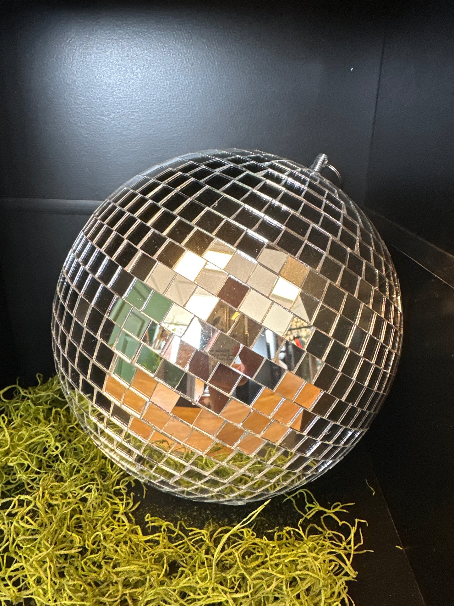 Hanging disco ball (chain not included)