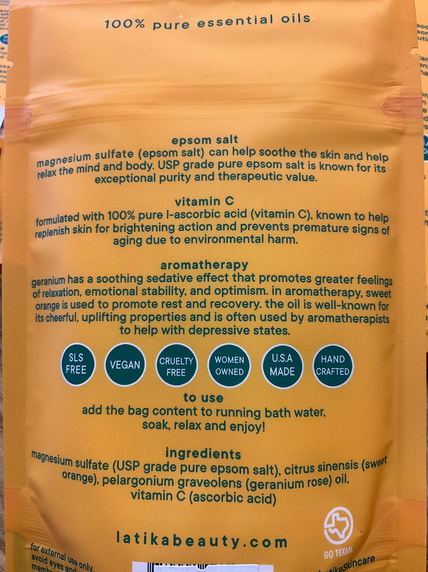 Latika Vitamin C bath soak