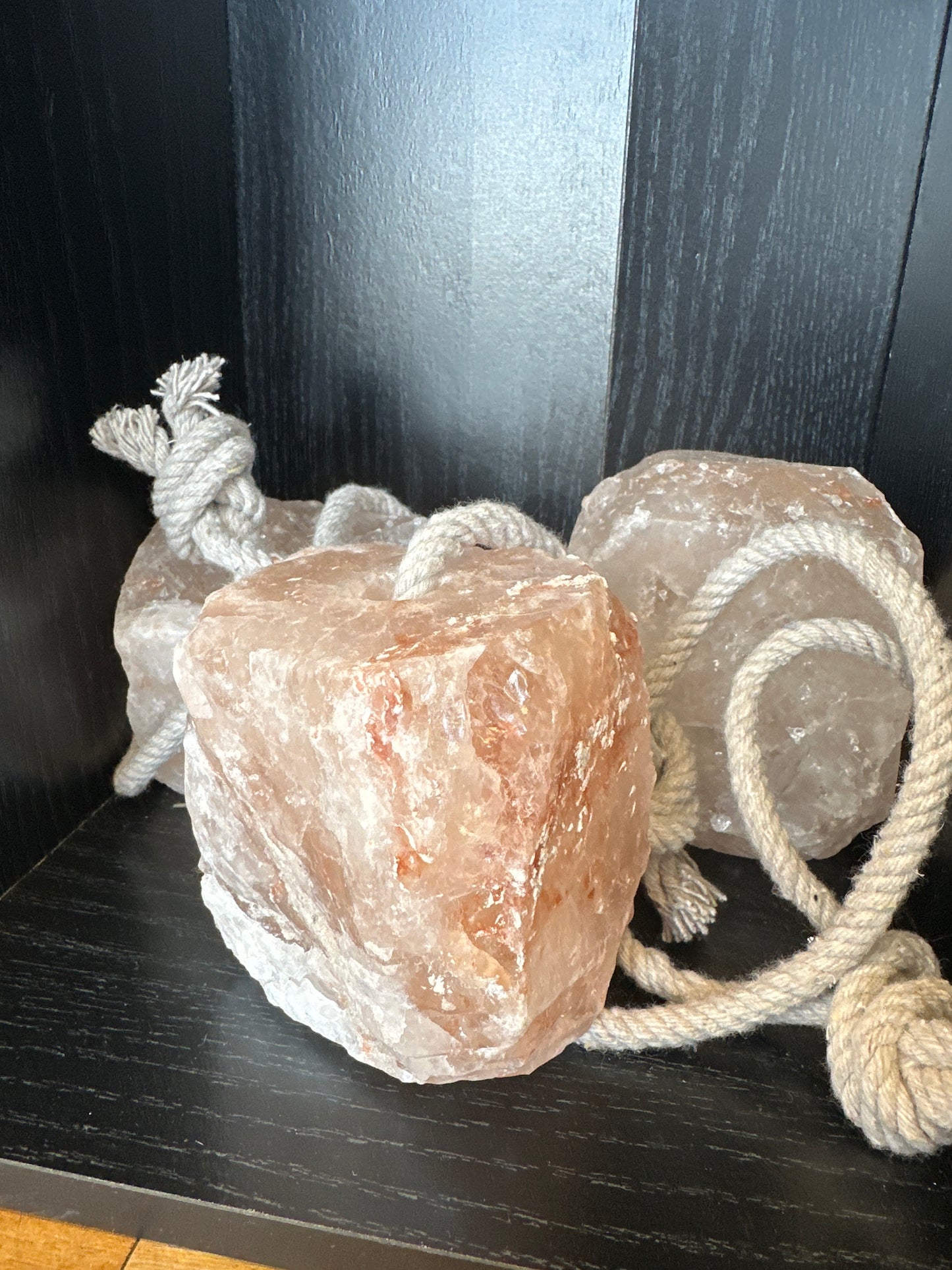 Himalayan salt shower crystal
