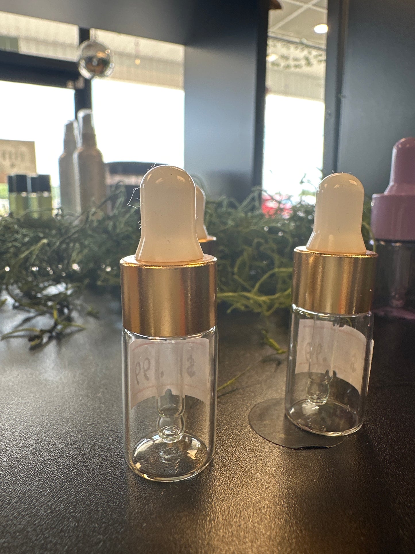 Glass 1mL dropper bottle