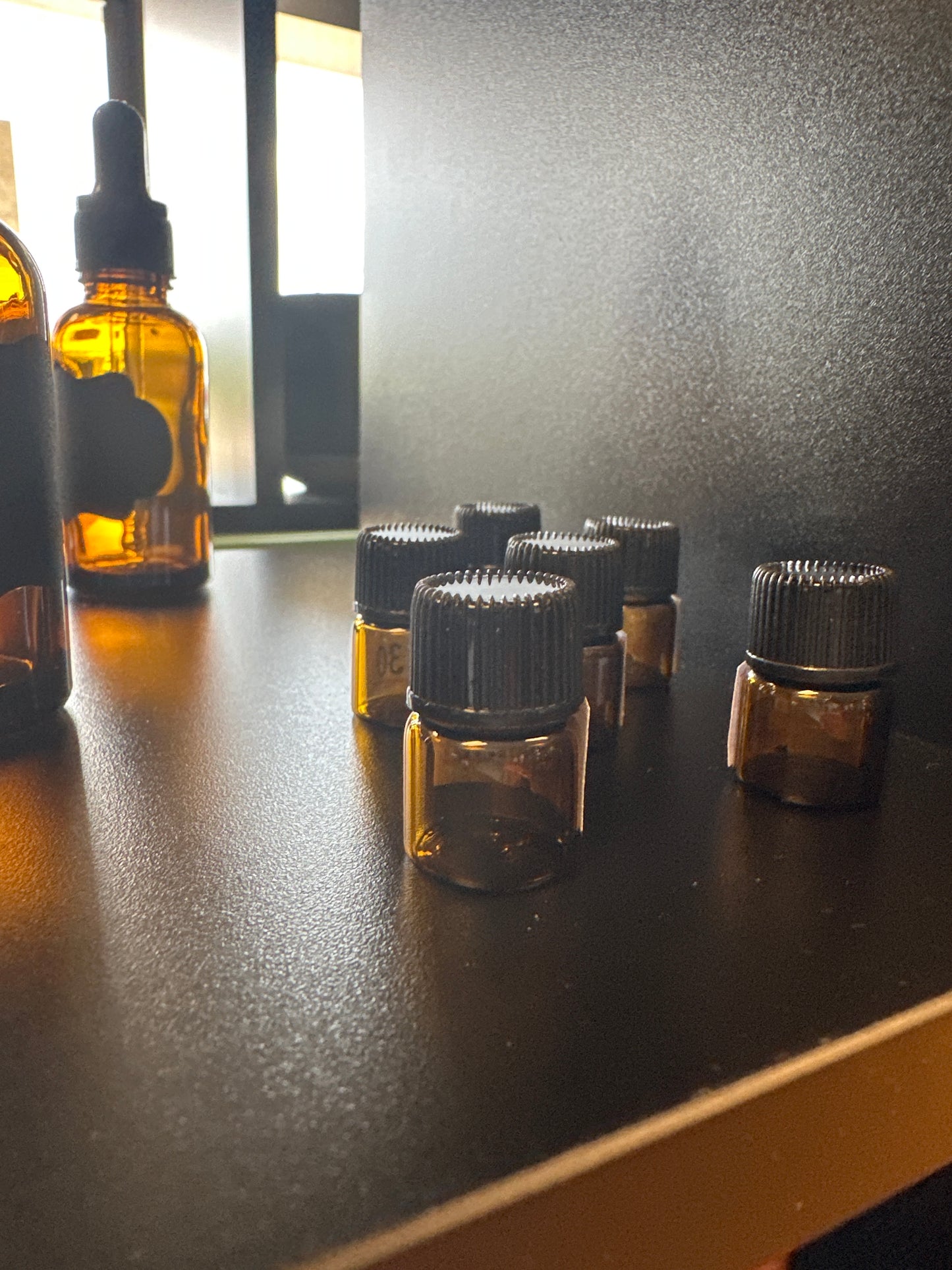 Glass amber bottle .5mL