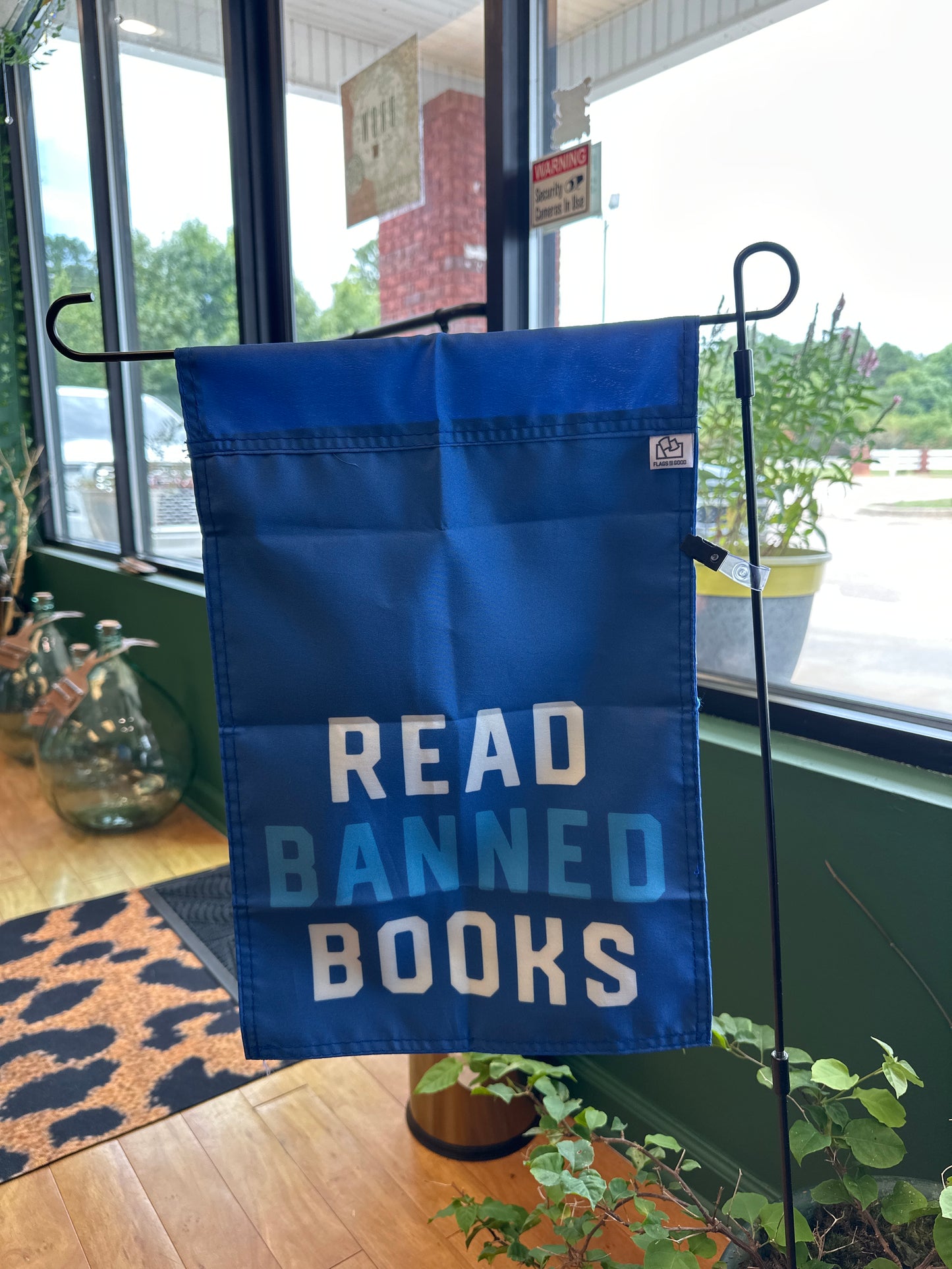 Bitter Southerner Read Banned Books garden flag