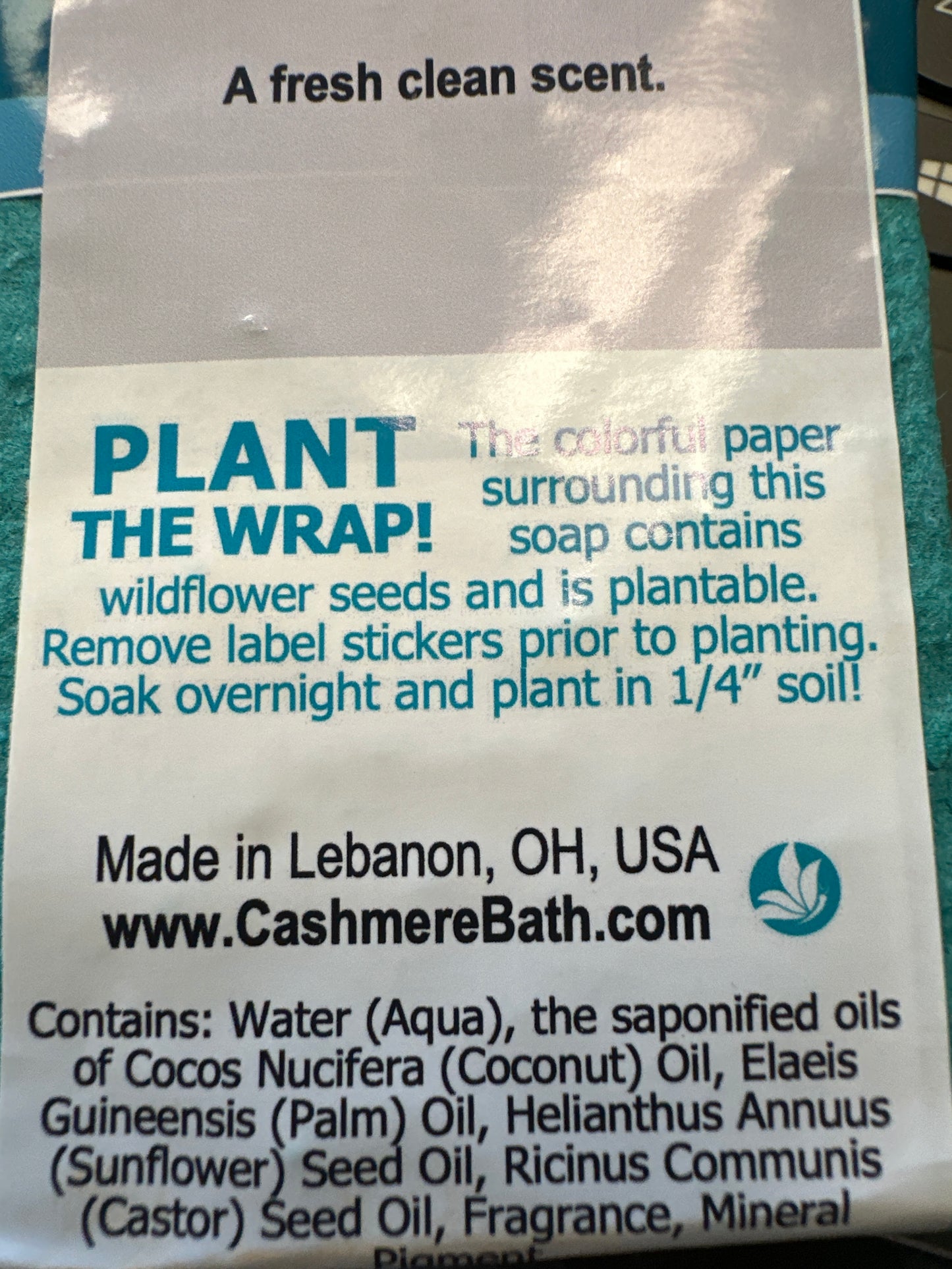Handmade bar soap Waterfall Mist