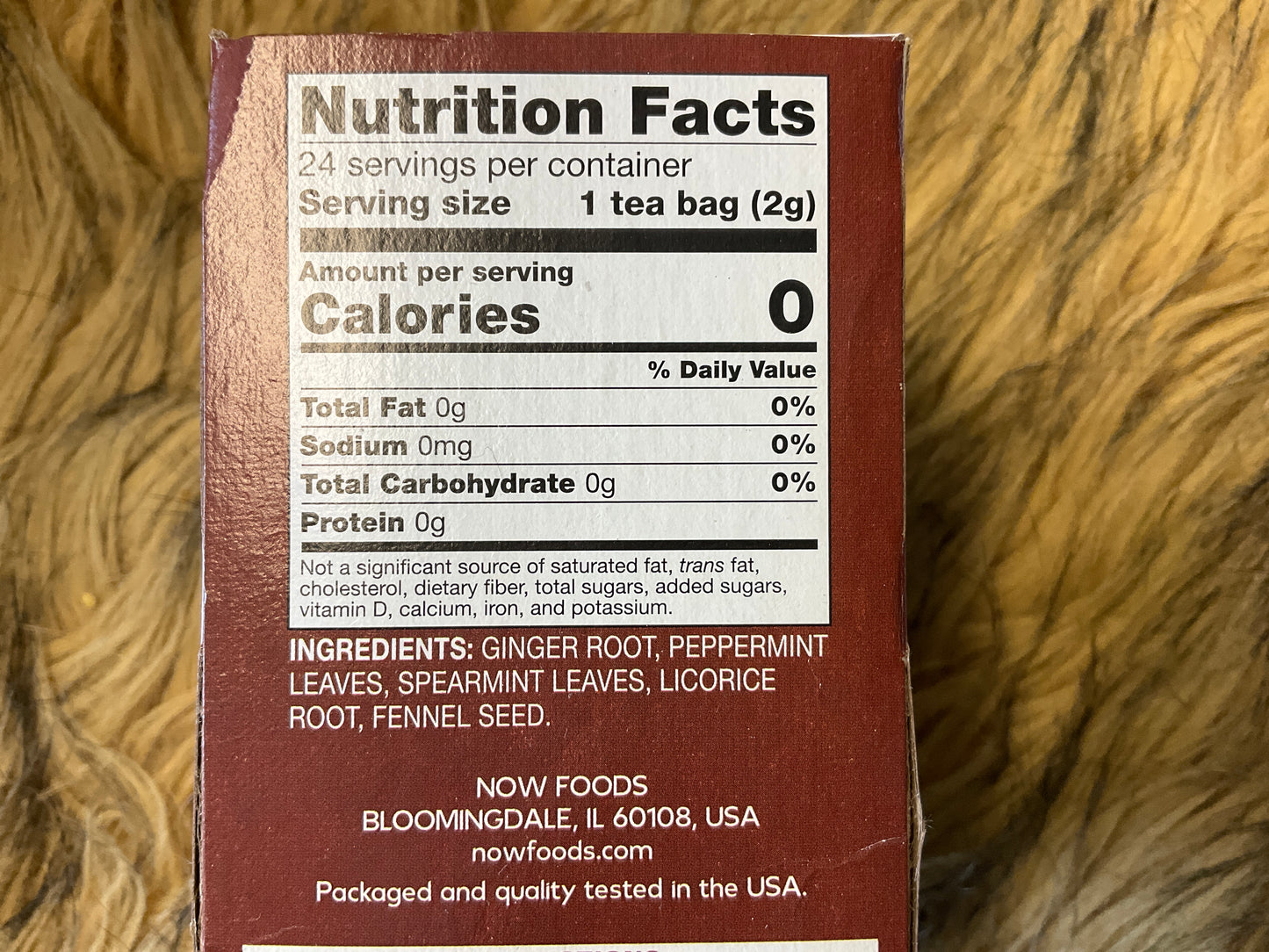 Ginger Mint Comfort tea