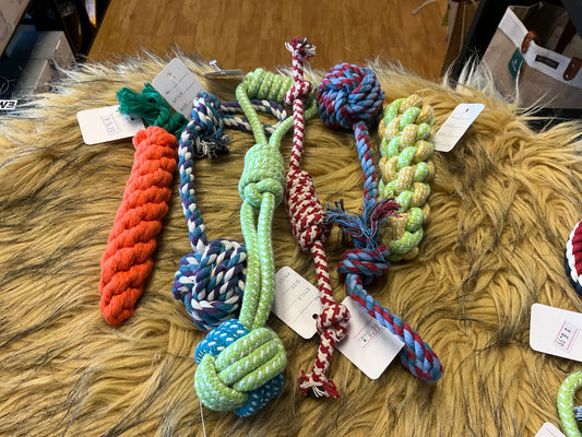 Asst. dog rope toys